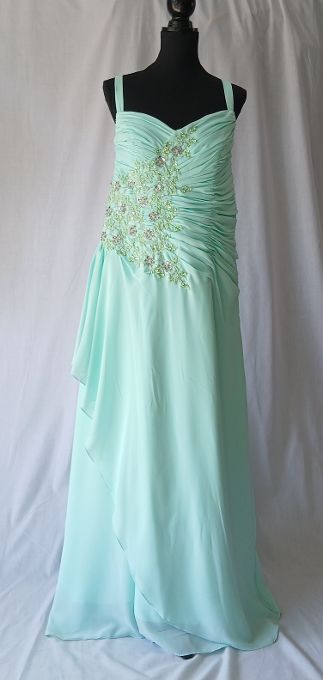 Mintgroene gala jurk Maat XL