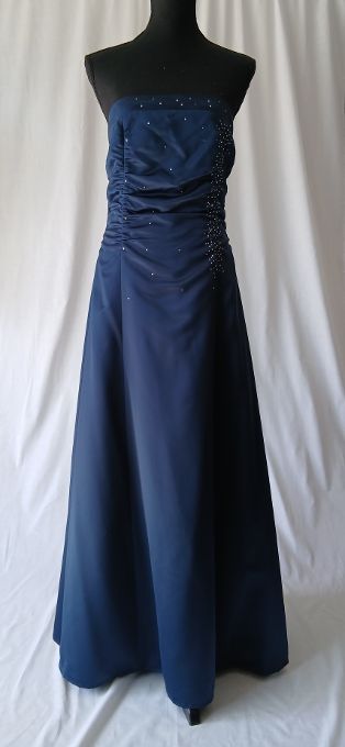 Nachtblauwe gala jurk Maat M/L